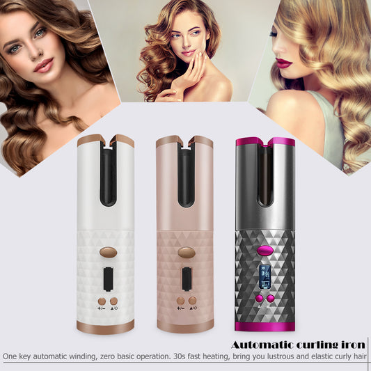 Portable Cordless Automatic Hair Curler Iron