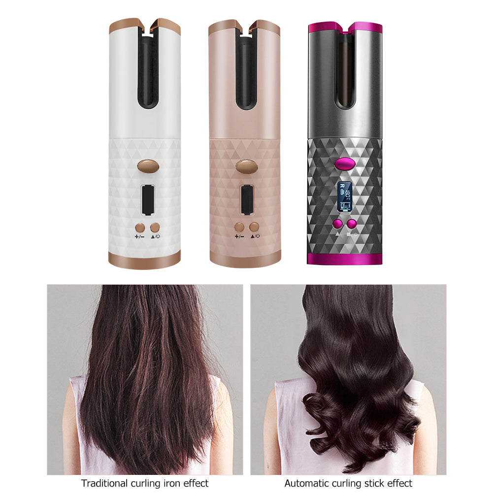 Portable Cordless Automatic Hair Curler Iron